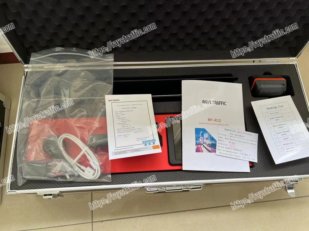 Customized RP-R12 horizontal pavement marking retroreflectometer RL+QD+GPS