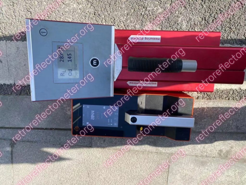 RAYS TRAFFIC road marking retroreflectometer vs Zehnetner ZRM6006 reflection meter